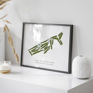 Elks 797 Golf Club, Ohio - Golf Course Map | Golf Gift, Golf Print, Golf Art, Golf Decor, Office Decor