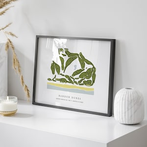 Bandon Dunes, Oregon - Golf Course Map | Golf Gift, Golf Print, Golf Art, Golf Decor, Office Decor