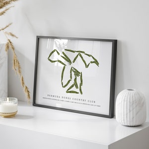 Bermuda Dunes Country Club, California - Golf Course Map | Golf Gift, Golf Print, Golf Art, Golf Decor, Office Decor