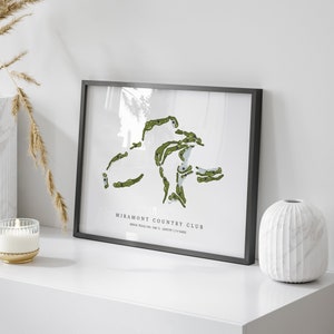 Miramont Country Club, Texas - Golf Course Map | Golf Gift, Golf Print, Golf Art, Golf Decor, Office Decor