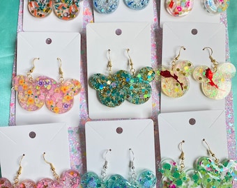 Princess Inspired Mouse Head Earrings