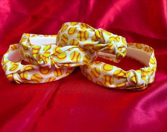 Softball Knotted Headband