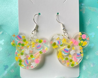 Easter Mouse Head Earrings