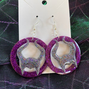 Mistress of Evil Glow in the Dark Earrings