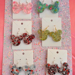 Character Inspired Mouse Head Earrings