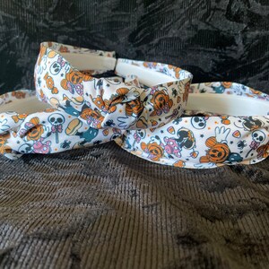 Pumpkin Head Mouse Knotted Headband