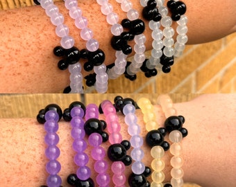 Pulseras con cuentas de ratón que cambian de color solar