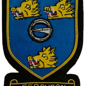 New Hand Embroidered Scottish Clan &quot;FERGUSON&quot; Name Badge - Collectors & Heritage Item to Have