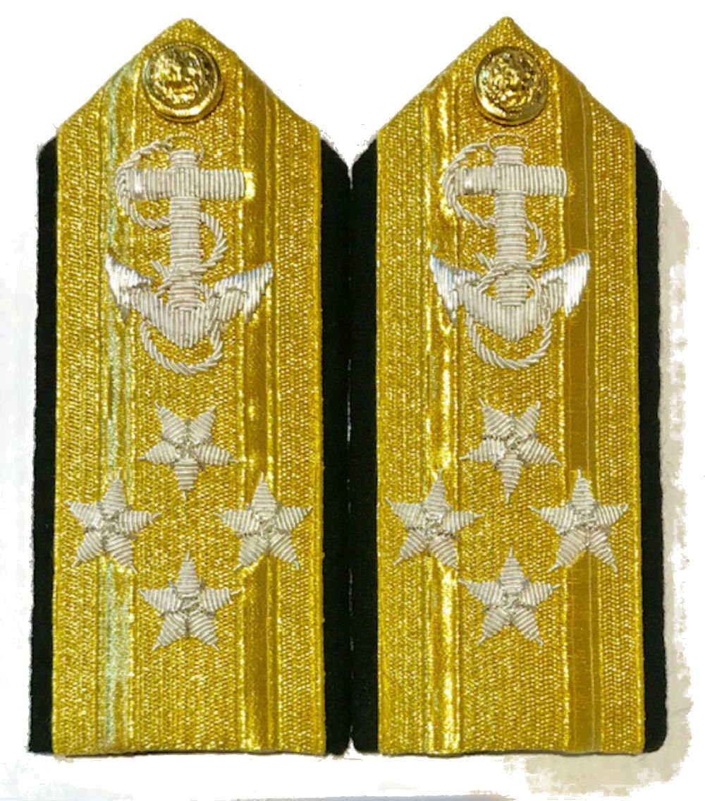 アメリカ海軍 1～5つ星 提督階級 肩章：手刺繍の地金細工 - Etsy 日本