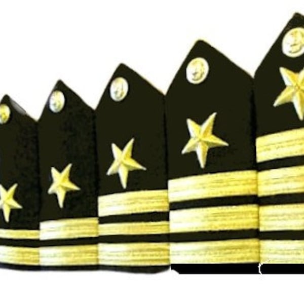 New US Navy Authentic Genuine Line Officers Hard Shoulder Boards Ranks, Hi Quality, As US Navy Mil Approved