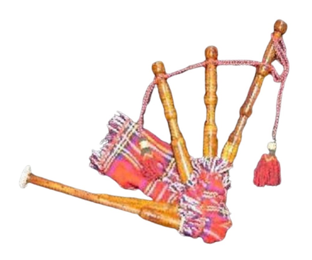 New Mini Scottish Toy Bagpipe Playable Kids Fun, Easy Sound, Top