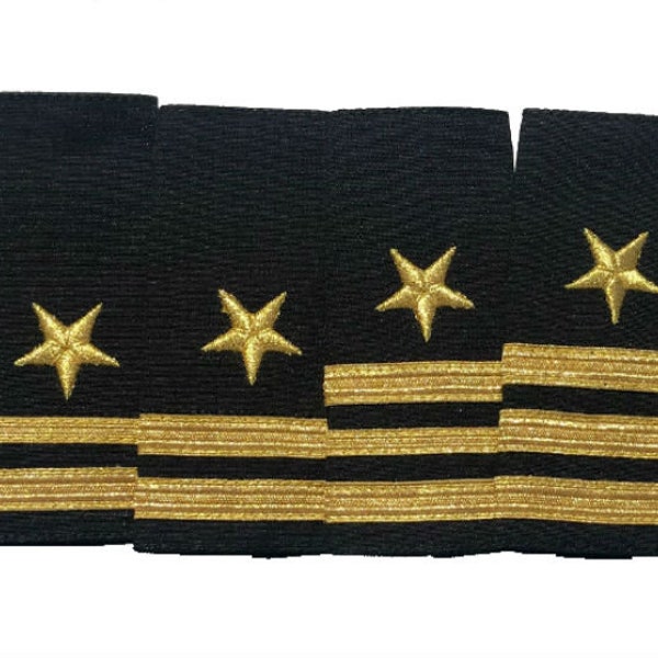New US Navy Authentic Genuine Line Officers Soft Shoulder Epaulettes All Ranks, Hi Quality, As US Navy Mil Approval