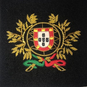 Portugal Coat Of Arm Badge New Hand Embroidered - Excellent quality & hand Workmanship Size: 3-1/2&quot; Diameter