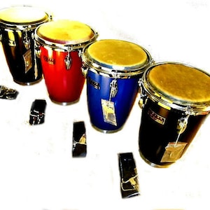 Conga Drum Mini New African Drum Tunable With Key & Shoulder Strap 1st Quality - CP Made