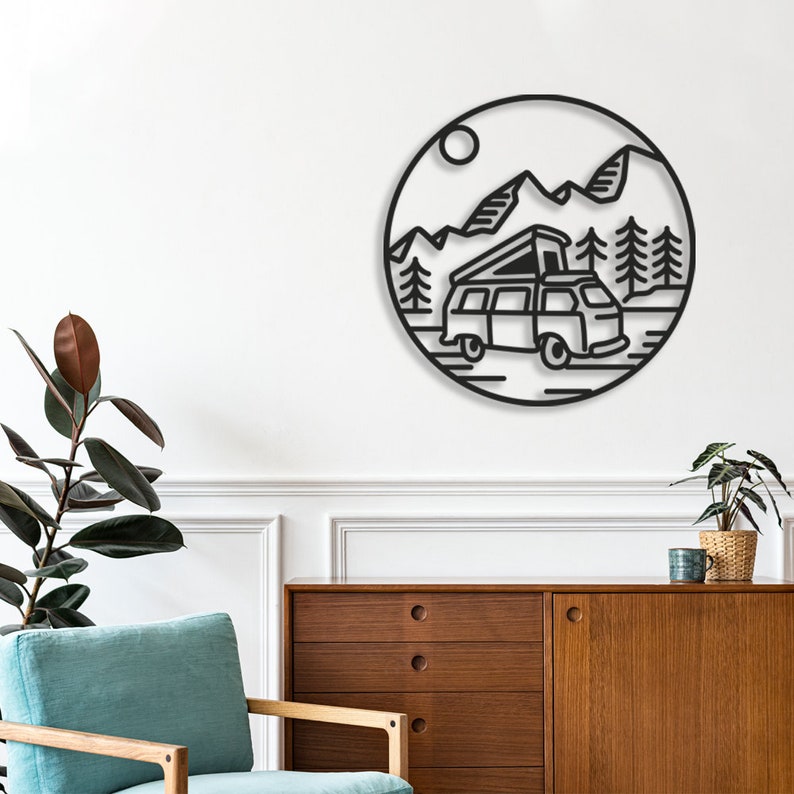 Caravan Wall Art Caravan Metal Wall Decor Metal Wall Decor Etsy