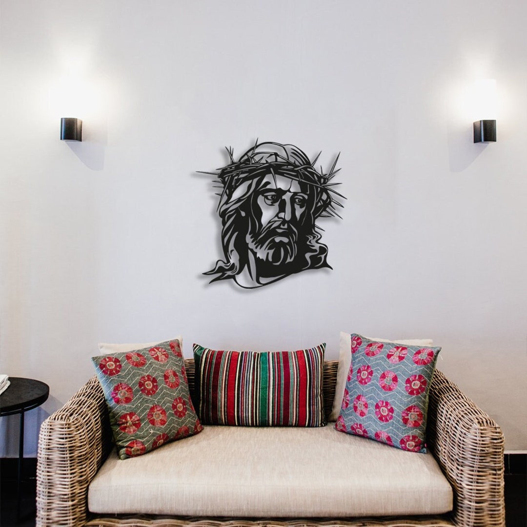 Jesus Christ Metal 3D Jesus Christ Metal Wall Art Jesus Christ Etsy