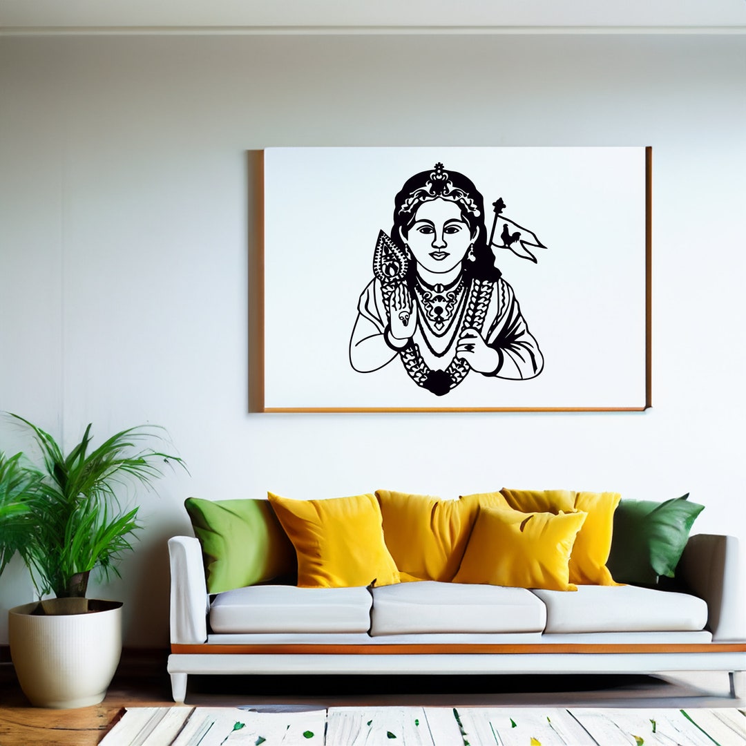 Lord Murugan Wall Art Metal Wall Decor Metal Wall Decor - Etsy