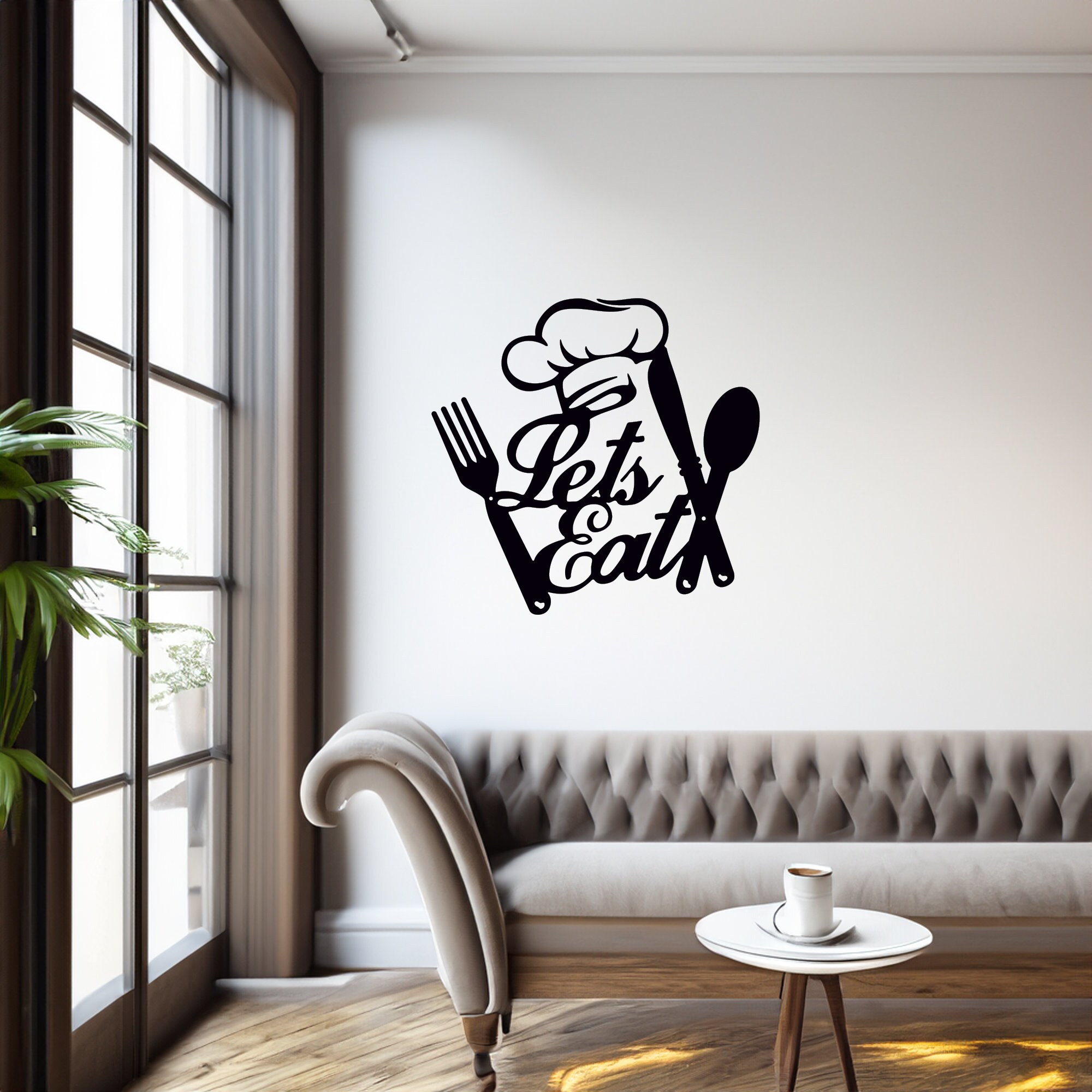 Lets Eat Wall Art Metal Wall Decor Metal Wall Decor - Etsy