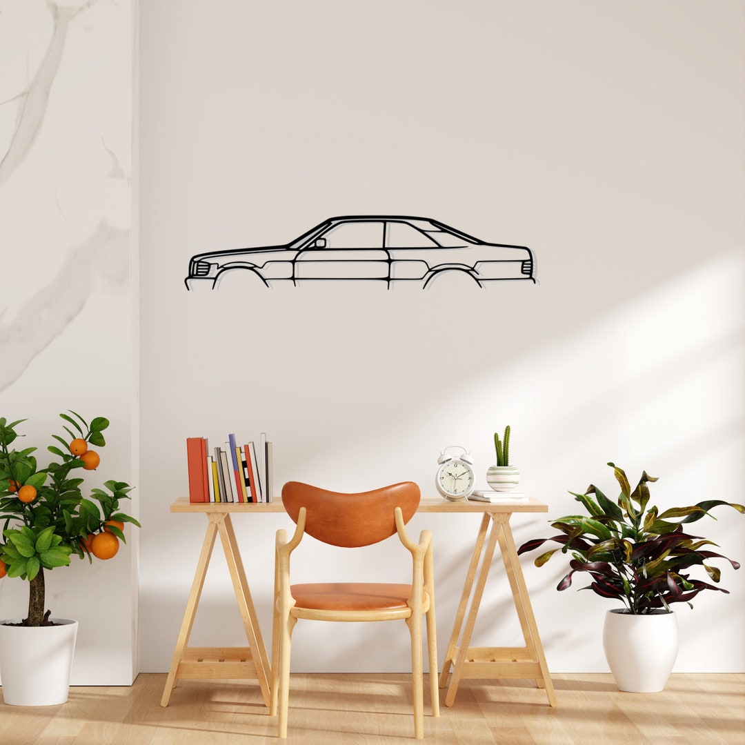 500 SEC AMG Silhouette Metal Wall Art Black Metal Trendy Wall - Etsy