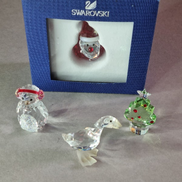Swarovski-kristal | Miniaturen | Kerstmis| Jaren 80