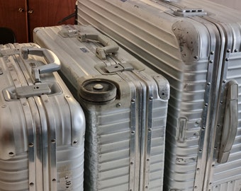 Rimowa | Flight-case chariot à valises | aluminium | Millésime années 70, 80, 90