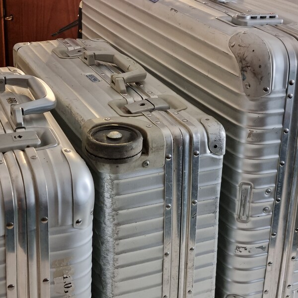 Rimowa | Flight-case chariot à valises | aluminium | Millésime années 70, 80, 90