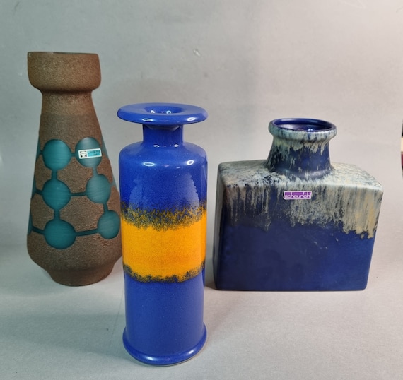 Scheurich | Hutschenreuther Vases | Ceramics | German Pottery | Midcentury