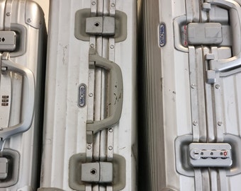 Grande Rimowa | Flight-case chariot à valises | aluminium | Millésime années 70, 80, 90