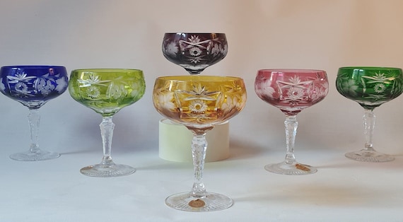 Champagne Coupe | Sparkling wine bowl | 24% lead crystal with diamond cut | Nachtmann