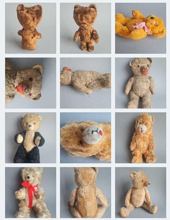 Plush toy | Teddy bear | Medium - small | Antique | DDR VEB | Small | 60s - variants