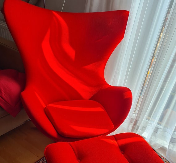 Arne Jacobsen Armchair Egg | Egg | Lounge Chair | Manufacturer Fritz Hansen | Red