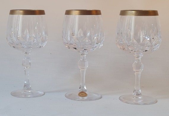 Drinking glasses with gold rim | Hutschenreuther dragon model | Exclusive with gold rue