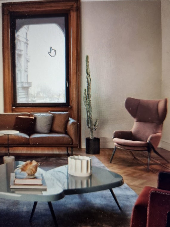 Cassina P22 Patrick Norguet Wingback Chair | 80s | leather