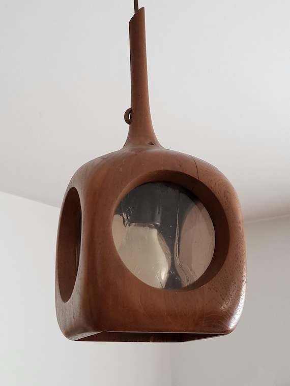 Seldom Teak and Alabaster pendant lights from the 30ies and 60ies