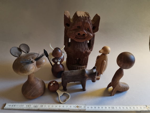 Midcentury wooden animals in the style of Kay Boysen | Danish Design 60ies