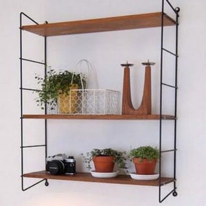 Original midcentury German WHB wall shelf | String shelf system from the 60s