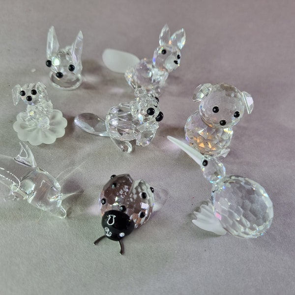 Swarovski-kristal | Miniaturen | Kristallen Dieren | Jaren 80