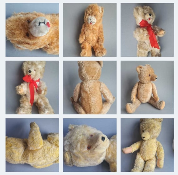 Plush toy | Teddy bear | Antique | DDR VEB | 60s - Various versions