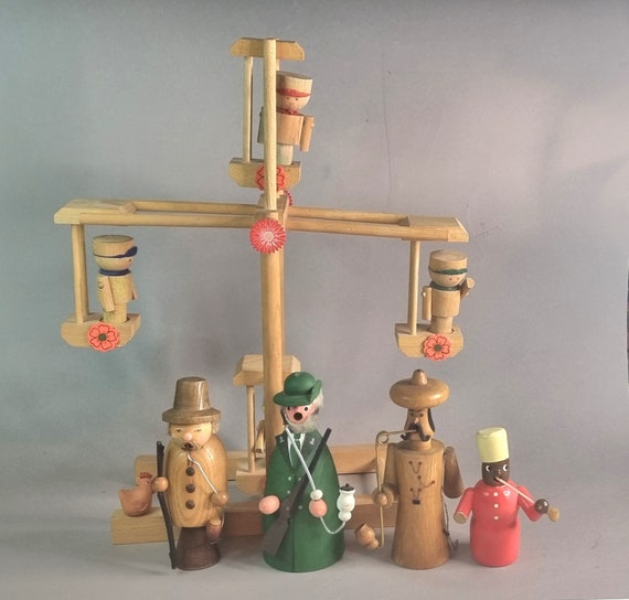 Erzgebirge | Christmas decoration | Woodwork | Unique pieces | 70s