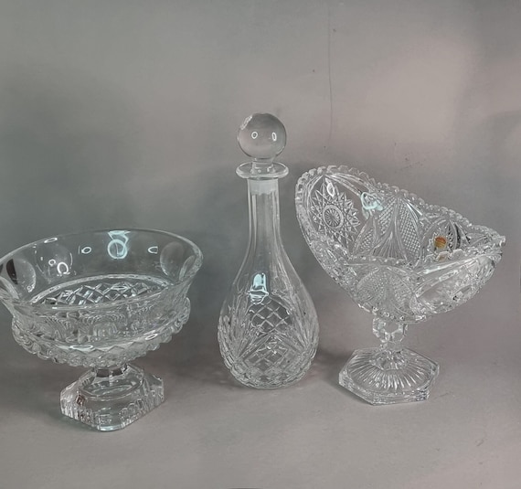 Crystal vase & carafe | Glass engraving Dresden | Buder Bleikristal 24 percent