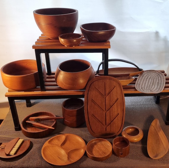 Midcentury | Bowls in teak | Danish | Vintage