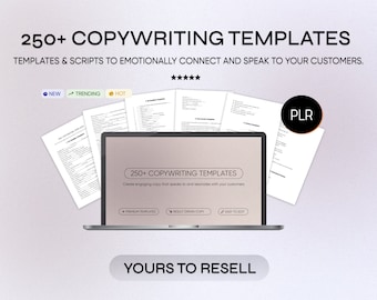 PLR Copywriting Templates, PLR Digital Products, PLR Digital Products, Copywriting Guide, Email Template, Blog Template, Mockup Template