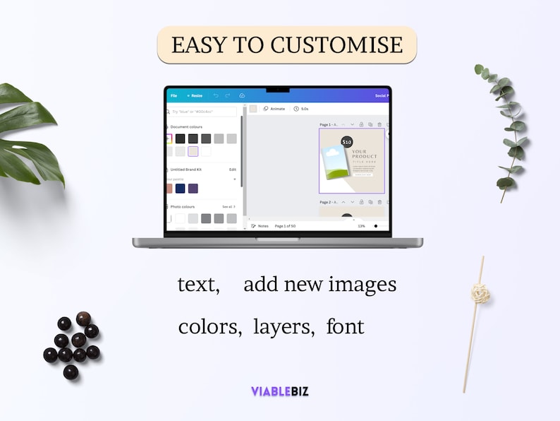 Professional book mockup for digital products