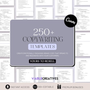 PLR/MRR Templates, PLR Digital Products, Done For You Products to Sell, Copywriting Guide, Email Template, Blog Template, Mockup Template