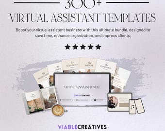 Virtual Assistant Bundle, VA Templates, Client Welcome Pack, Virtual Assistant, Canva Virtual Assistant Planners, Proposal, VA Website