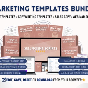 Marketing Templates, Email Marketing Templates, Copywriting Templates, Business Templates, Social Media Template, Sales Copy, Email Sequence