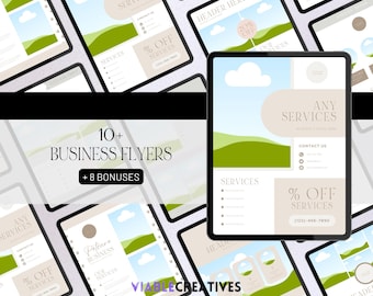 Canva Business Flyer Templates, Marketing Flyers for Small Business Plan Start-Up, Canva Flyer Design, Editable Canva Business Flyer Design