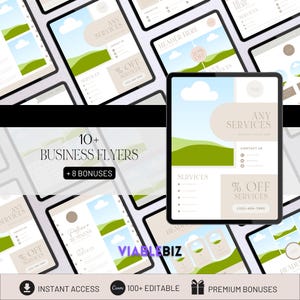 Canva Business Flyer Template: 10+ Marketing Designs (Digital Download)