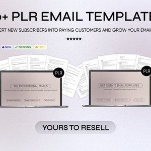 PLR Email Templates, Email Marketing, Email Sequence, Email Swipes, Email Scripts, Campaign Bundle, Private Label Rights, PLR Email Bunde