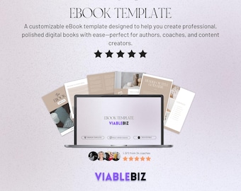 PLR Canva eBook Template, Book Template For Resell, DFY E-book Templates, Done For You Content, Faceless Digital Marketing Products MRR